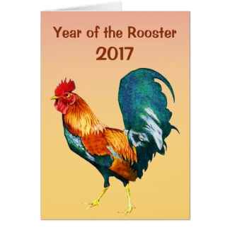 Year of the Rooster 2017 Chinese New Year Card