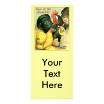 Year of the Rooster Medallion Customized Rack Card