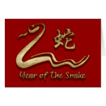 Year of The Snake Greeting Card
