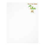 Year of the Snake Letterhead Template