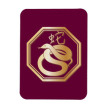 Year of the Snake Vinyl Magnets