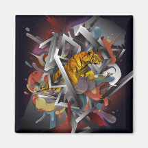 Year of the Tiger 2010 Refrigerator Magnets