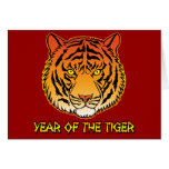 Year of the Tiger Portrait Greeting Card