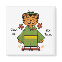 Year of Tiger Magnet by elledeegee Year of Tiger Magnet