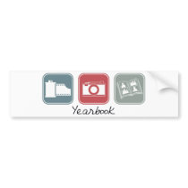 Yearbook (Squares) Bumper Stickers
