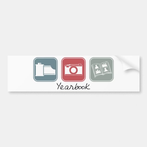 Yearbook (Squares) Bumper Stickers