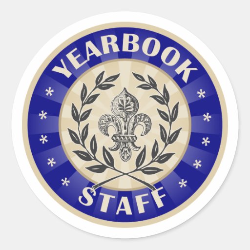 Yearbook Staff Round Stickers | Zazzle