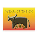 YearOx2009 postcards by FlyingHorseDesign YearOx2009 postcards