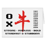 Years of The Ox Gifts Cards