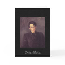 Yeats "Heart Of Love" Quote On Greeting Card