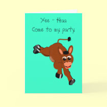 Yee - HaaCome to my party cards