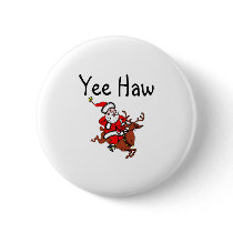 Yee Haw Santa buttons