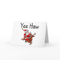 Yee Haw Santa cards