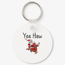 Yee Haw Santa keychains