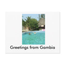 yeeaaah, Greetings from Gambia postcards