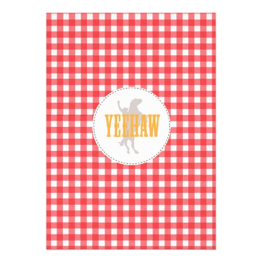 Yeehaw! Cowboy Birthday Party Invitation