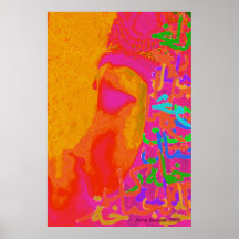 Yehia Dessouki-Calligraphy Marionettes 01 Canvas P Posters