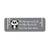 Yell Bamboo Baby Panda in Diapers Address Stickers labels