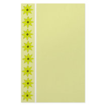 yelllow flowers stationery by DonnaGrayson yelllow flowers stationery