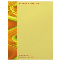 yelllow orange abstract letterhead by DonnaGraysonAbstract yelllow orange abstract letterhead