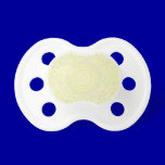 YELLO018 PALE YELLOW DECORATIVE PATTERN BACKGROUND pacifiers