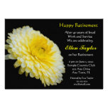 Yello and Black Floral Retirement Party Invitation