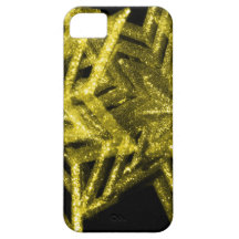 YELLO GLITTER STARS SHINING PHOTOGRAPHY DIGITAL WA iPhone 5 CASES