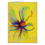 Yello Magnolia Flower Collage Greeting Card cards