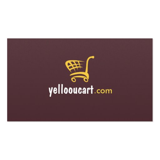 Yelloou Cart eCommerce Professional Business Card (front side)