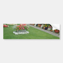 yellow A quaint English garden, London, England fl Bumper Sticker