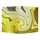 Yellow Abstract Avery Signature 1" Binder