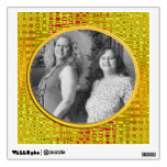 yellow abstract background photo frame wall decals