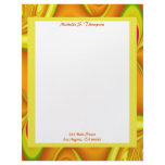yellow abstract letterhead