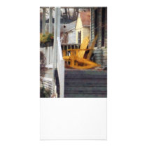 Yellow Adirondack Rocking Chairs Photo Greeting Card