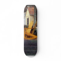 Yellow Adirondack Rocking Chairs Skate Board Deck