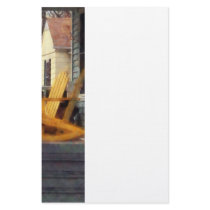 Yellow Adirondack Rocking Chairs Stationery Design