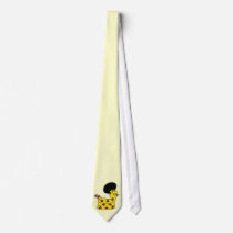 Yellow Afro Snake Tie