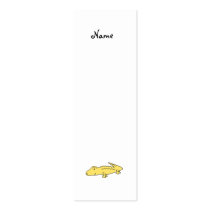 Yellow alligator business card templates