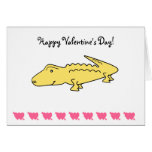Yellow alligator greeting cards