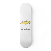 Yellow alligator skate board decks