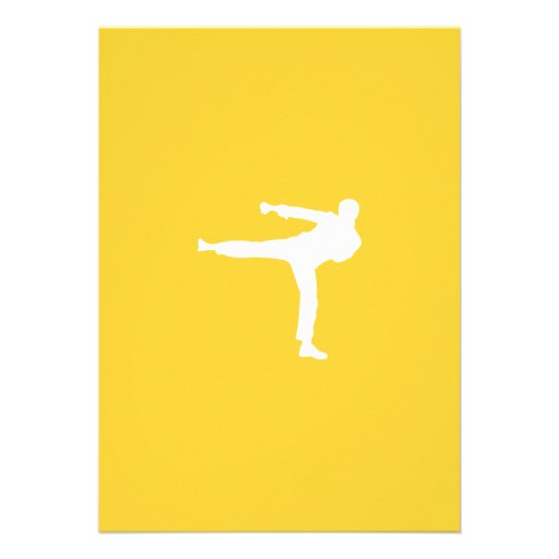 Yellow Amber Martial Arts Custom Announcement