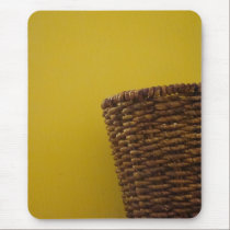 Yellow and Basket mousepad mousepads