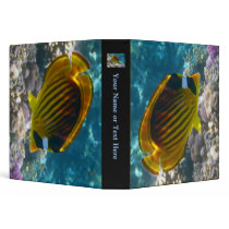 Yellow and Black Angel Fish Vinyl Binders