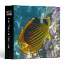 Yellow and Black Angel Fish Vinyl Binders