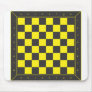 Yellow and Black Chess Table Mouse Pads