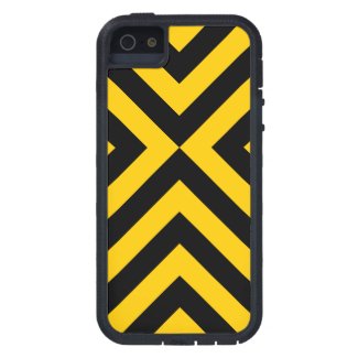 Yellow and Black Chevrons iPhone 5/5S Case
