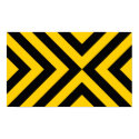 Yellow and Black Chevrons
