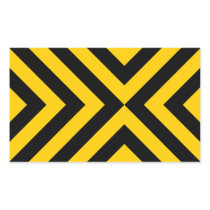 Yellow and Black Chevrons stickers