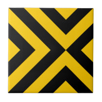 Yellow and Black Chevrons tiles