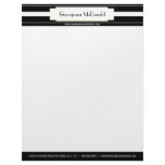Yellow and Black Deluxe Letterhead